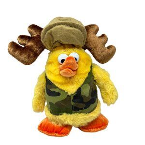 Dan Dee Chicken Dance Plush Dancing Duck Camo Moose Antler Christmas Musical Toy
